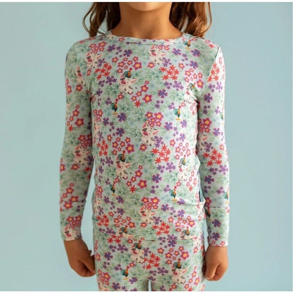 NWT Posh Peanut Classic Pajama Set Moana Disney Pua 7/8